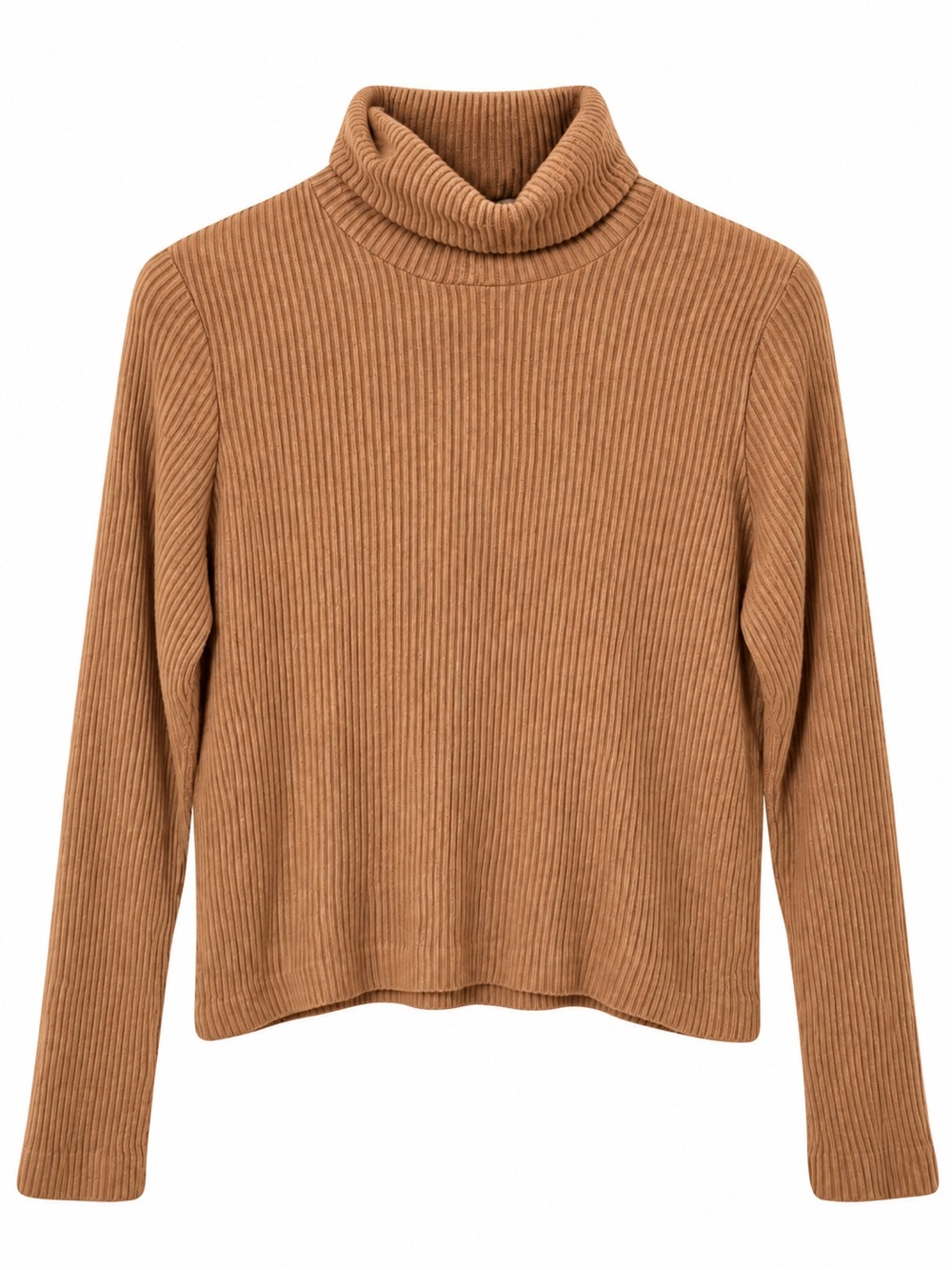 Club Monaco Camel Ribbed Turtleneck Sweater Size M